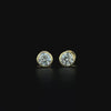 Lab grown diamond bezel earring