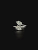 Lab grown diamond bypass ring