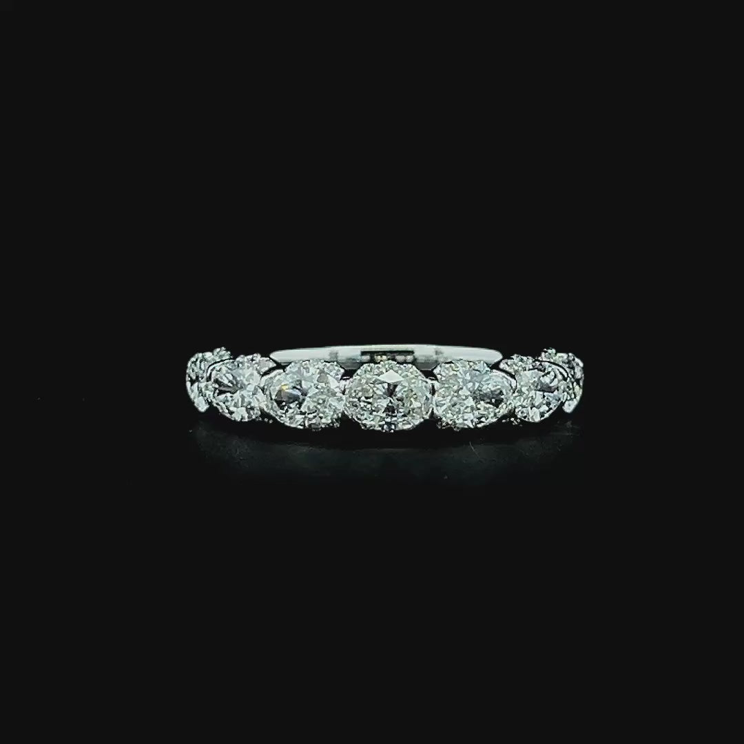 Lab grown diamond 7 stone rings