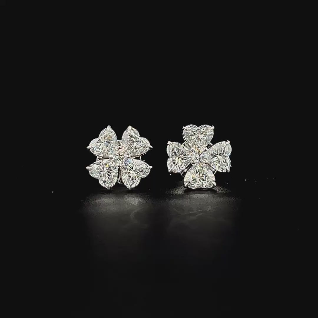 Lab grown diamond pushback stud earring