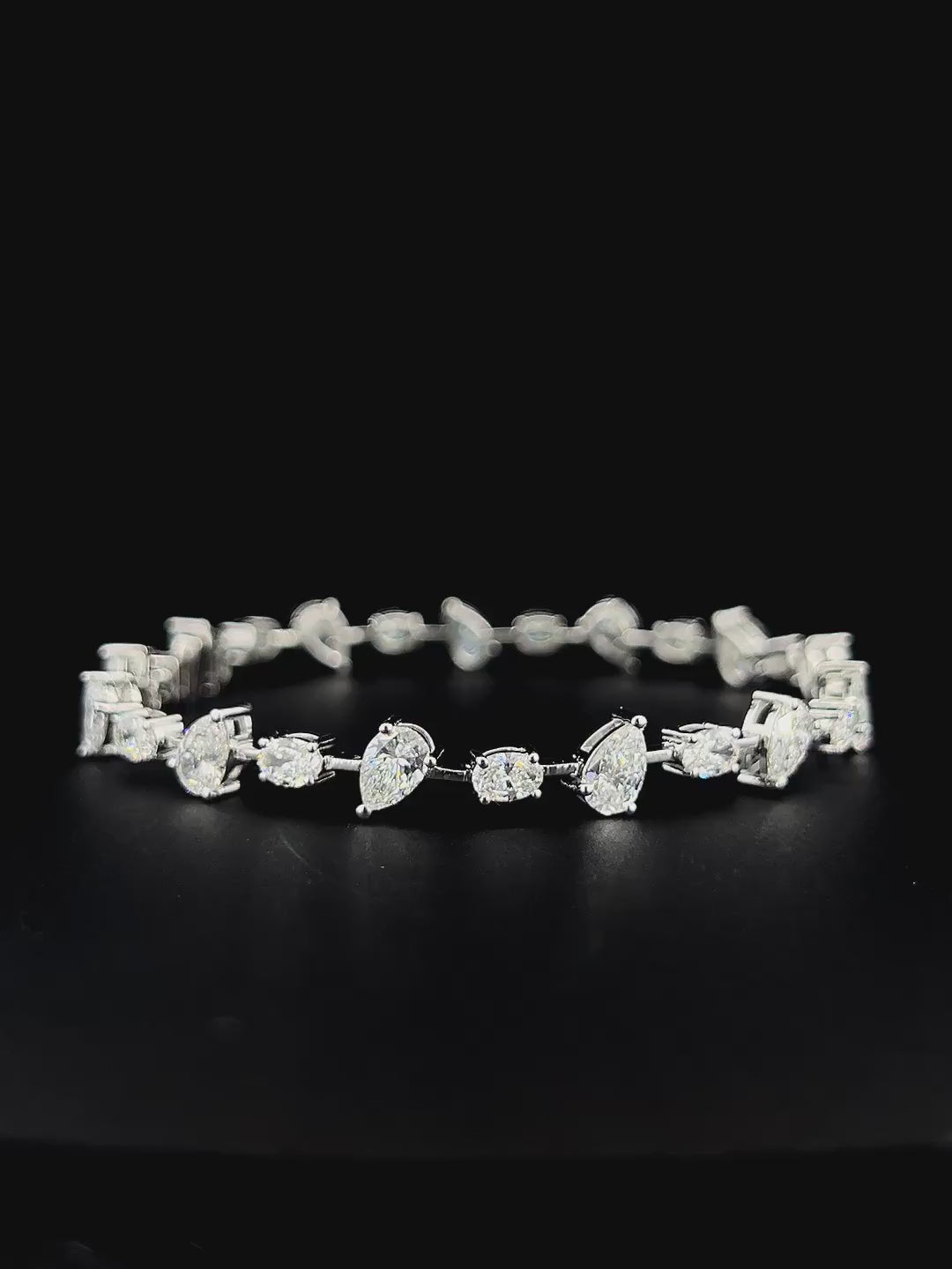 Lab grown diamond mix shape bracelet