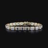 Lab grown diamond bezel bracelet