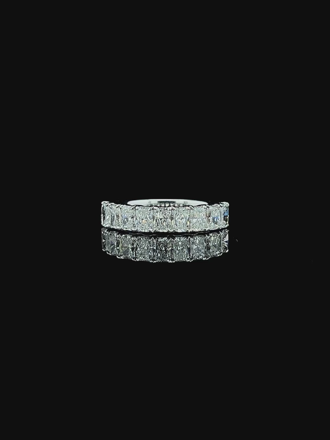 Lab grown diamond 9 stone rings