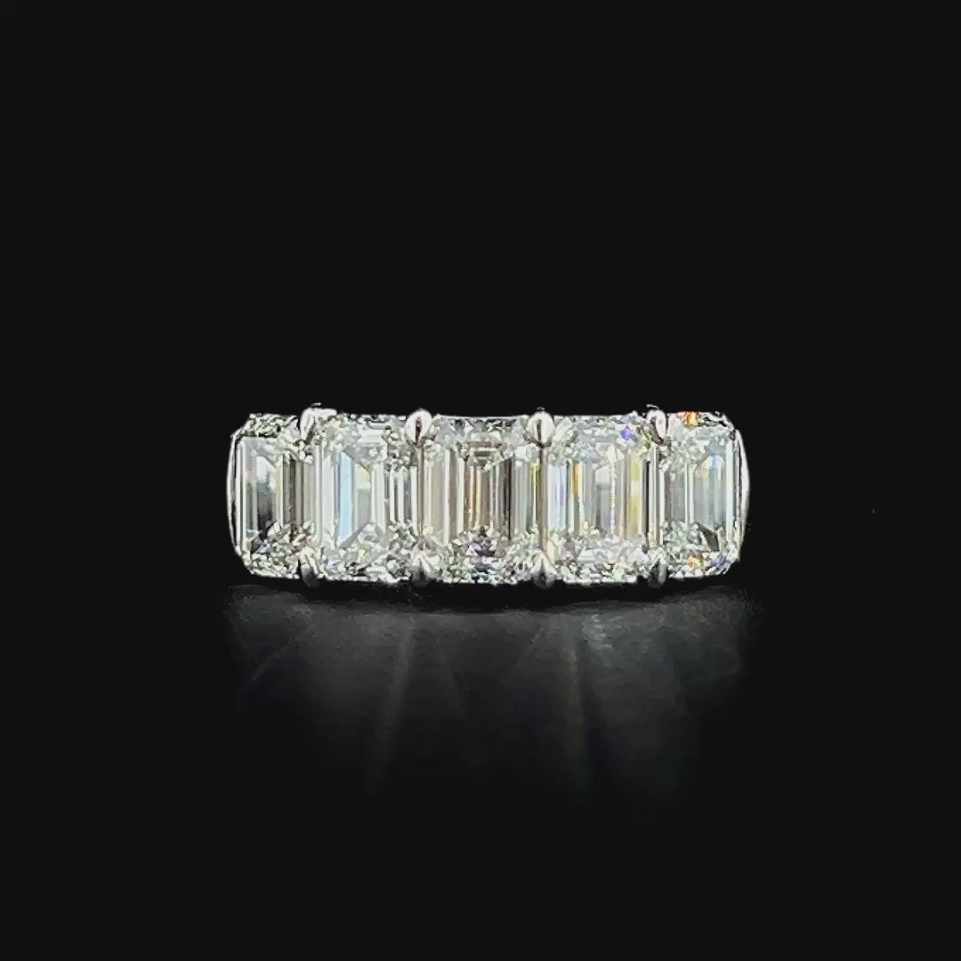 Lab grown diamond 5 stone rings