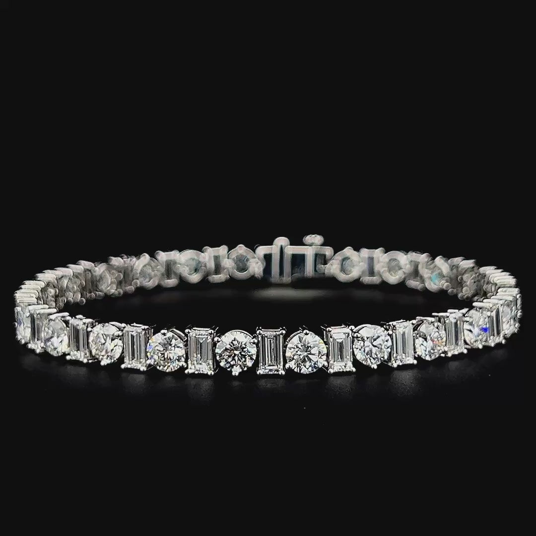 Lab grown diamond mix shape bracelet