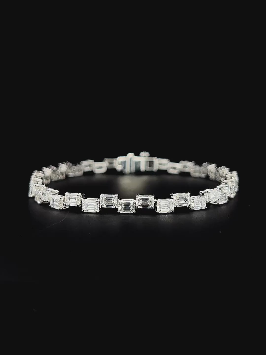 Lab grown diamond fancy shape bracelet