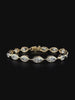 Lab grown diamond bezel bracelet