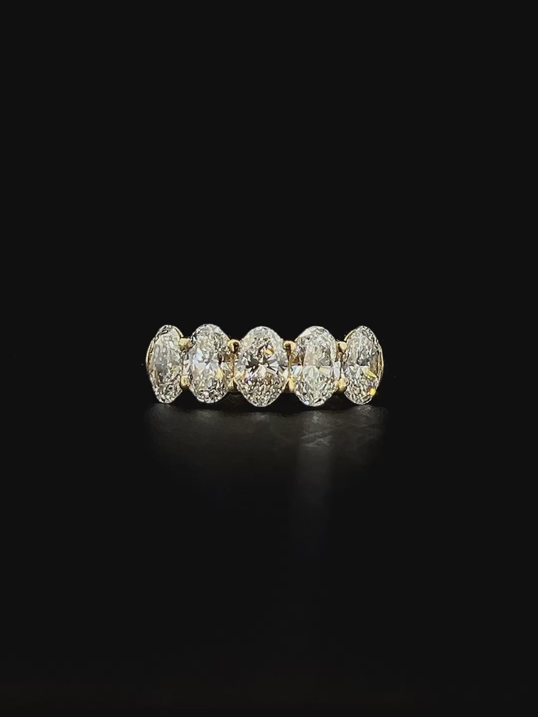 Lab grown diamond 5 stone rings