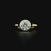 Lab grown diamond bezel rings