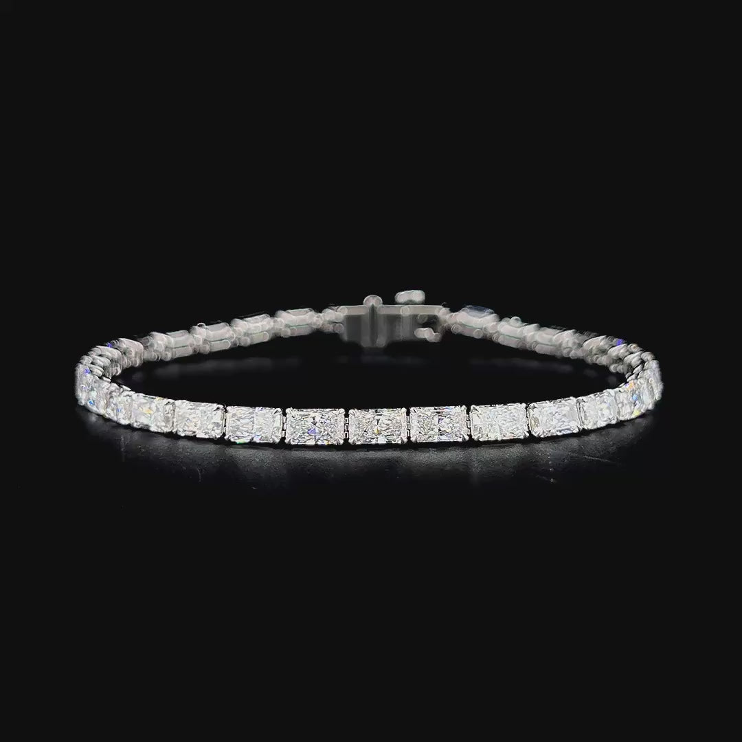 Lab grown diamond fancy shape bracelet