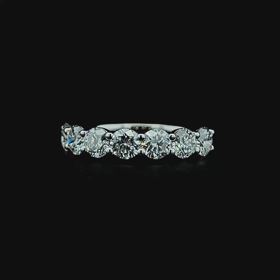 Lab grown diamond 7 stone rings