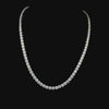 Lab grown diamond tennis necklace