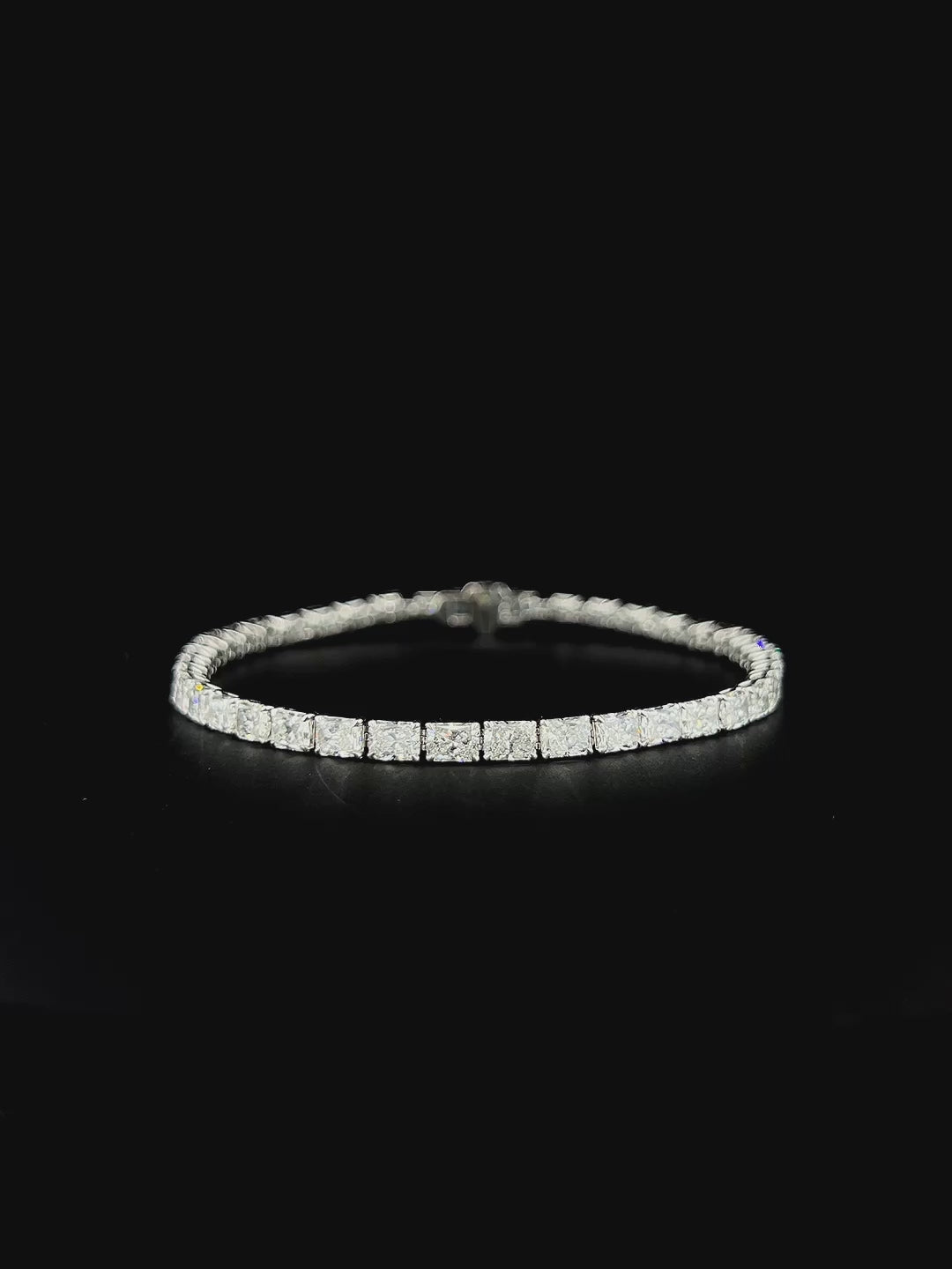 Lab grown diamond tennis bracelet