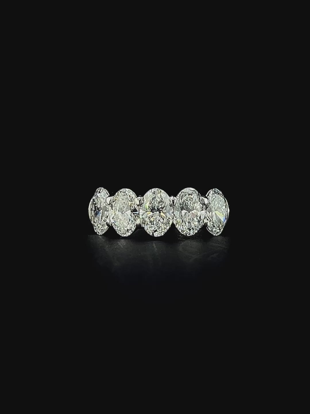 Lab grown diamond 5 stone rings