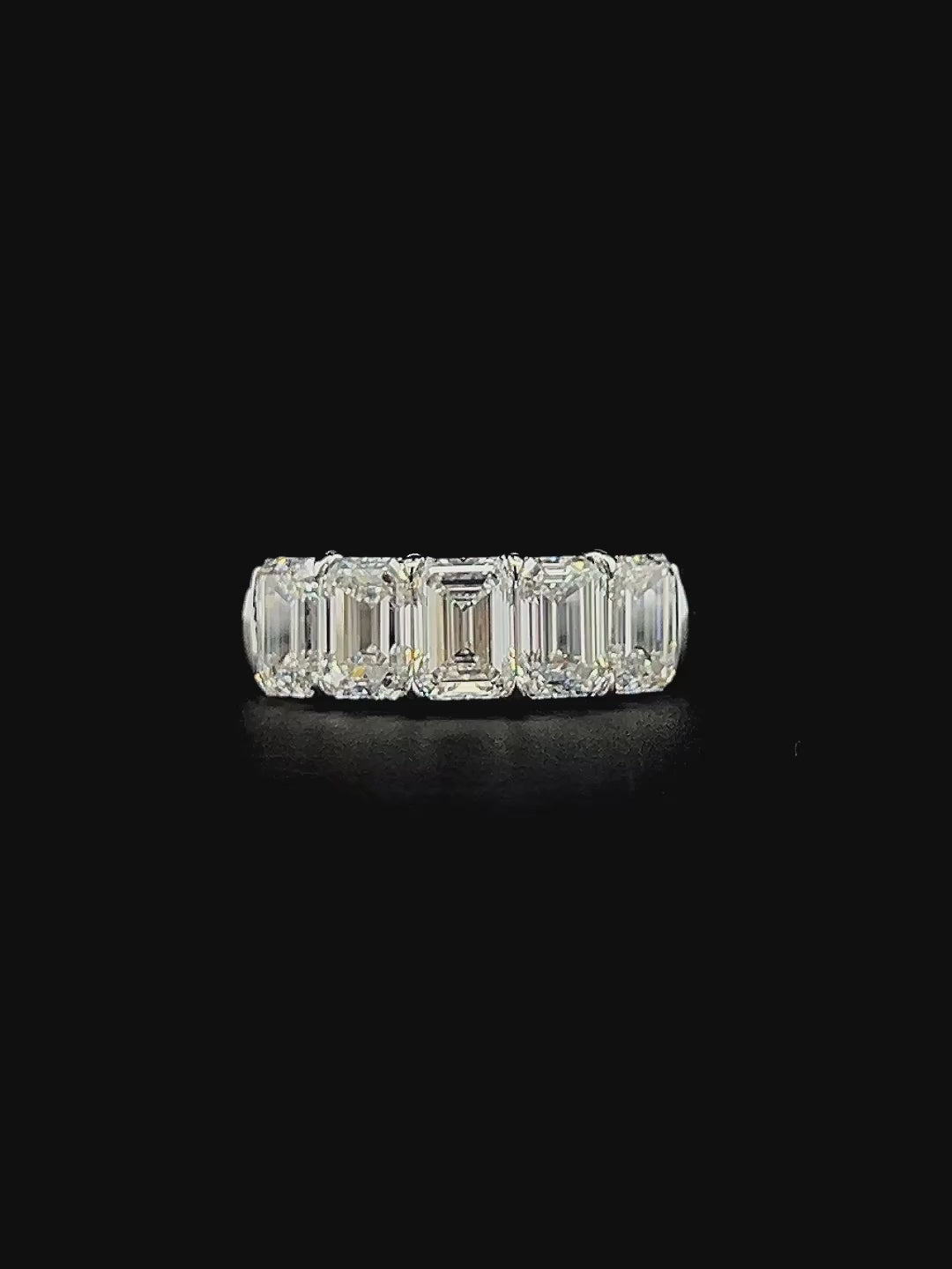 Lab grown diamond 5 stone ring