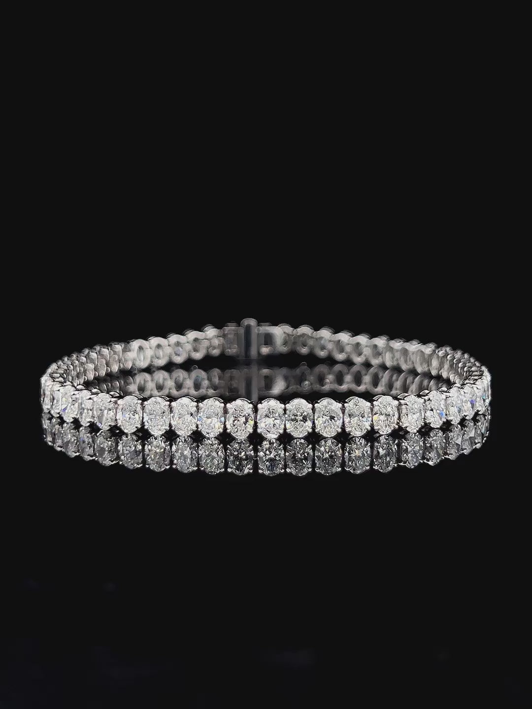 Lab grown diamond fancy shape bracelet