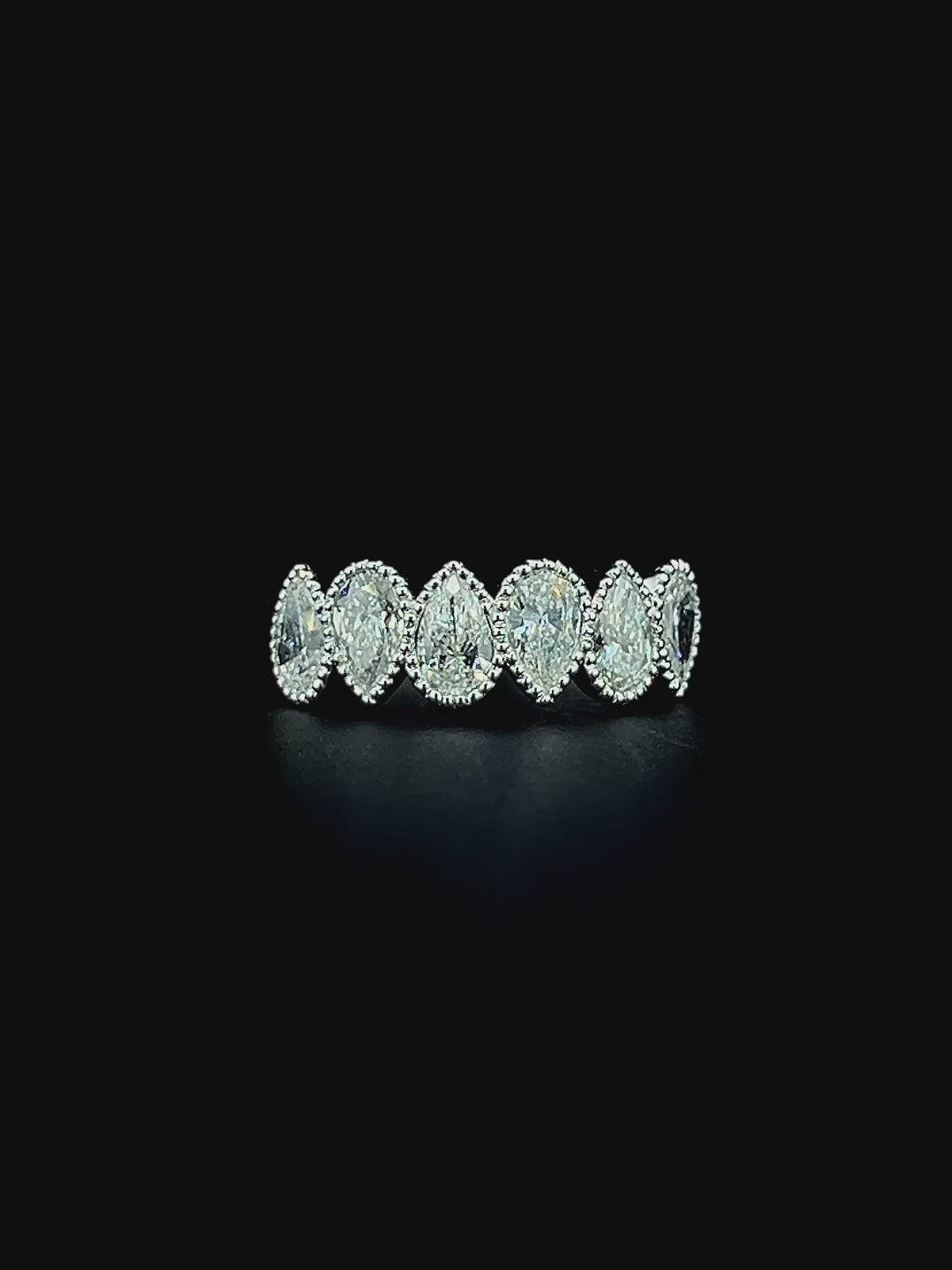 Lab grown diamond wedding band rings