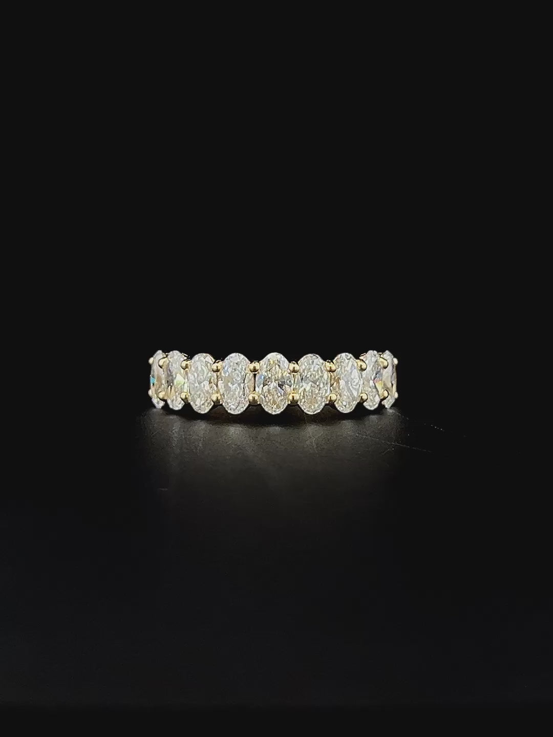 Lab grown diamond 9 stone rings