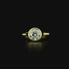 Lab grown diamond bezel rings