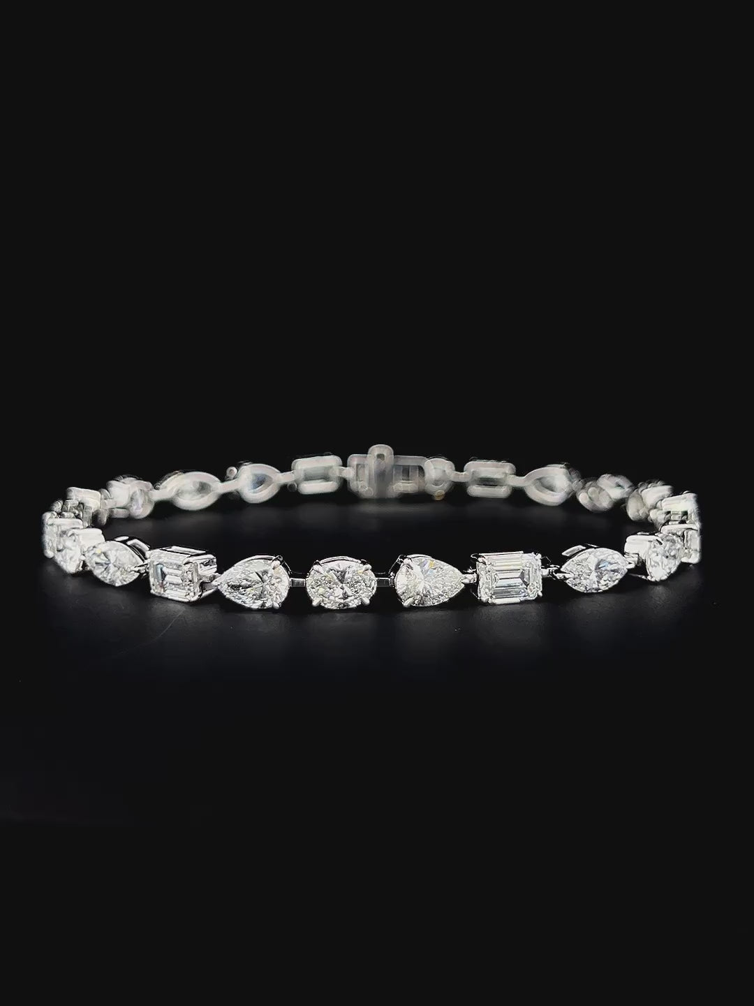 Lab grown diamond mix shape bracelet