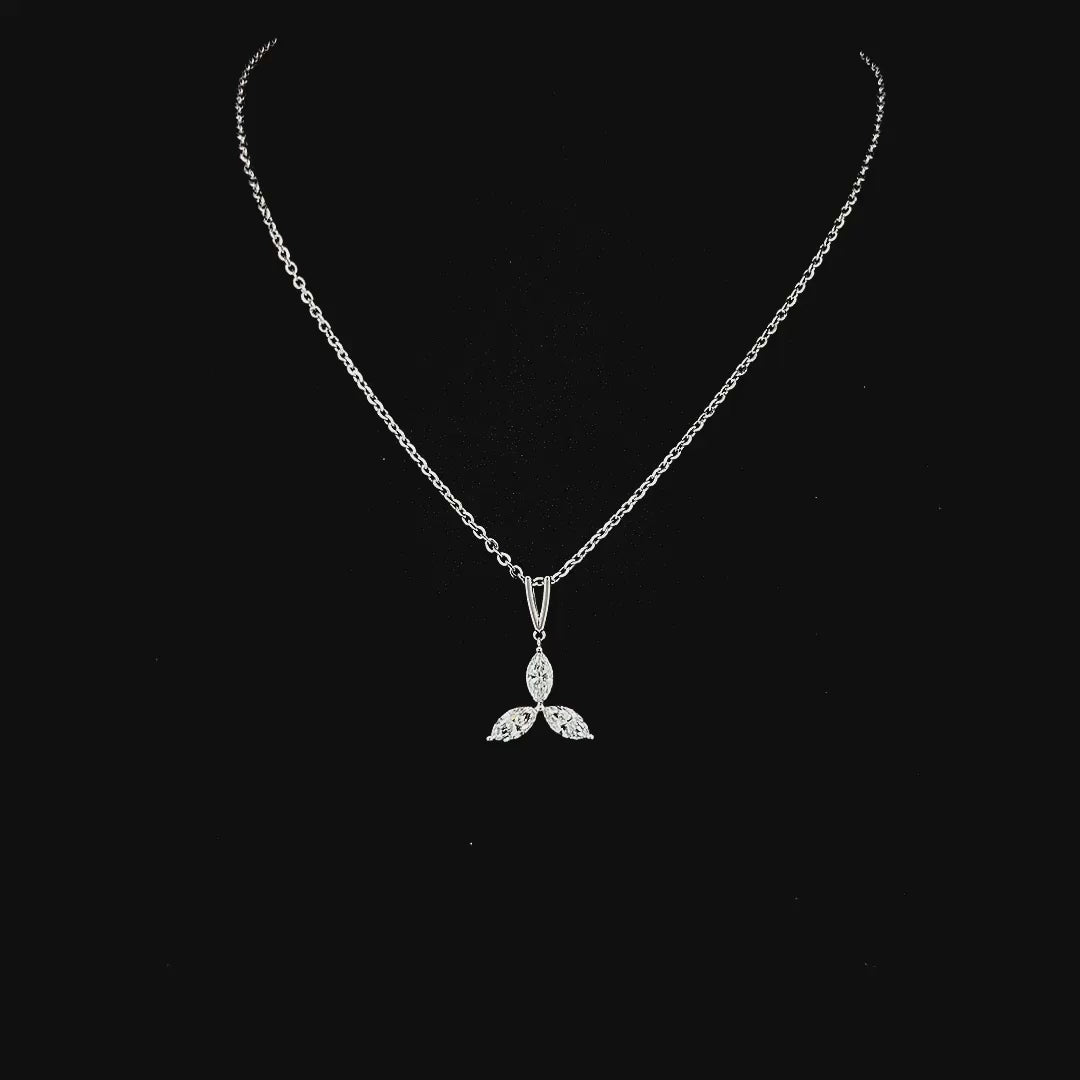 Lab grown diamond pendant