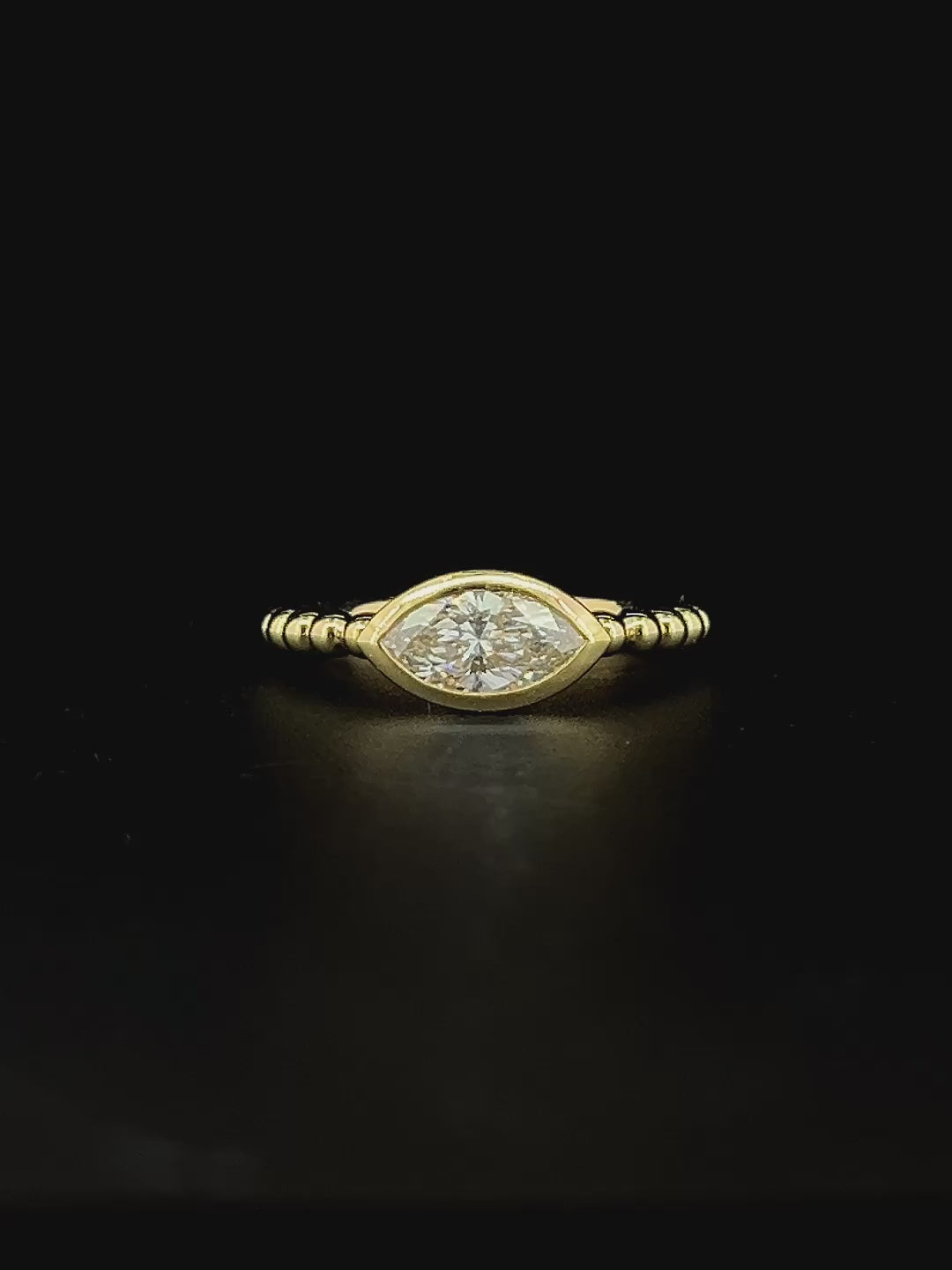 Lab grown diamond bezel ring