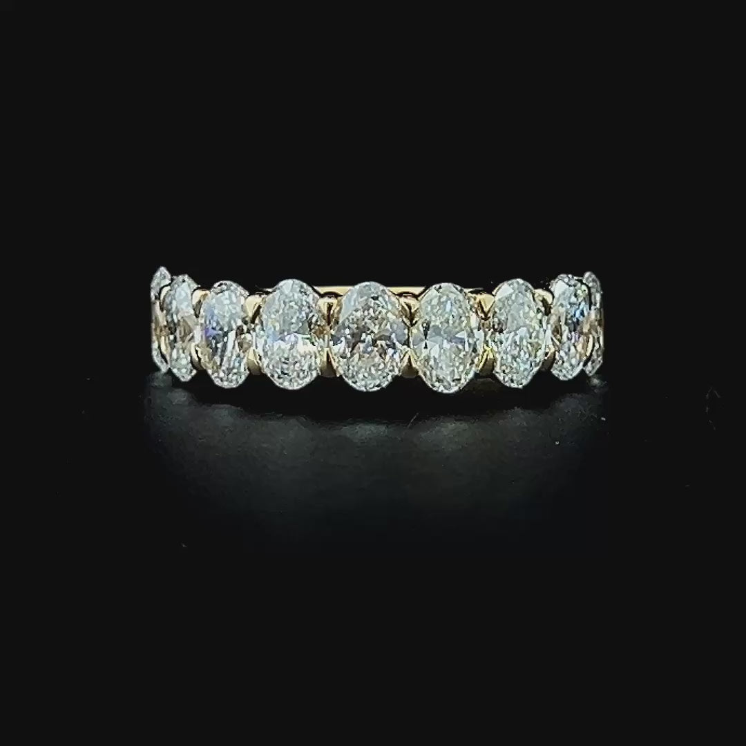 Lab grown diamond 9 stone rings
