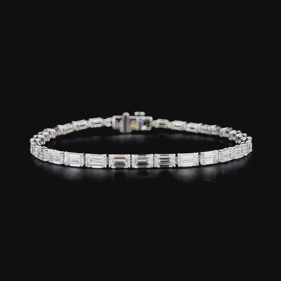 Lab grown diamond fancy shape bracelet