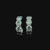 Lab grown diamond hoop earring