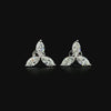 Lab grown diamond pushback stud earring