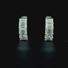 Lab grown diamond hoop earring