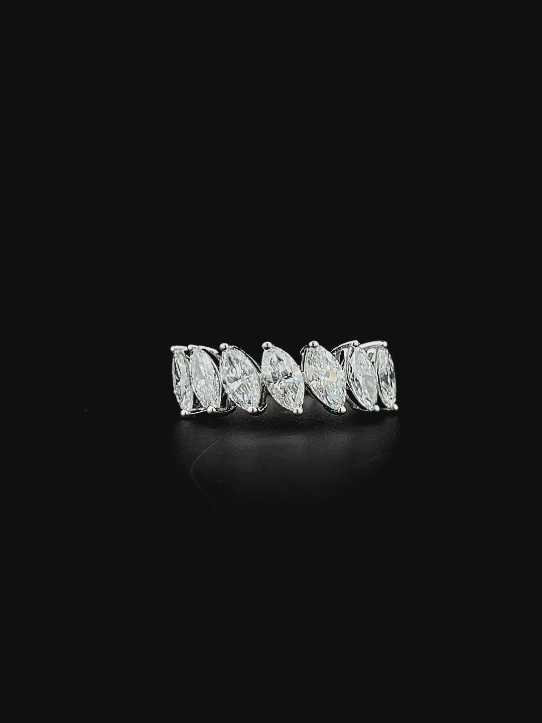 Lab grown diamond 7 stone rings