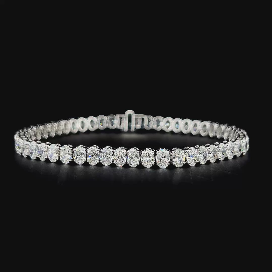 Lab grown diamond tennis bracelet