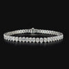 Lab grown diamond tennis bracelet