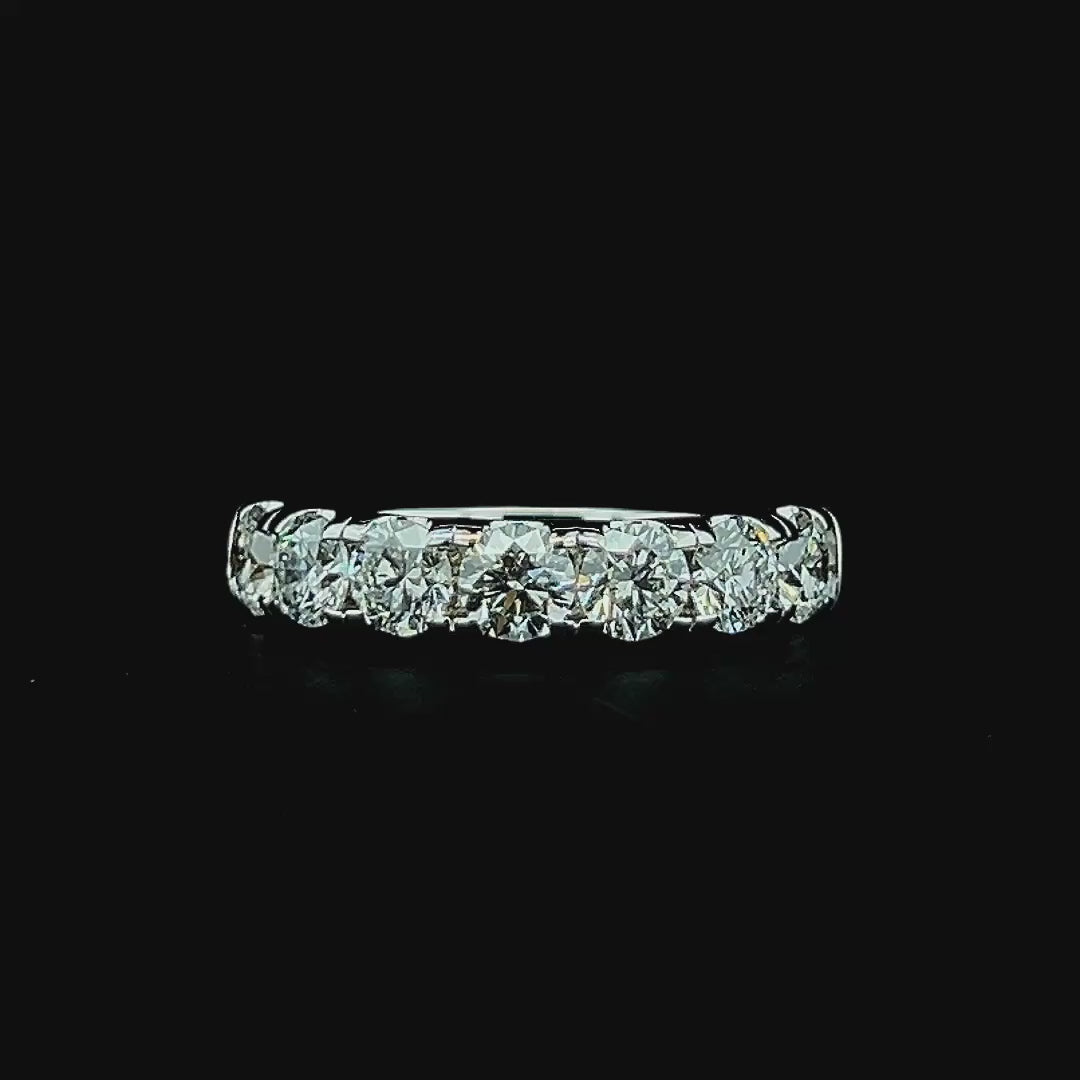 Lab grown diamond 7 stone rings