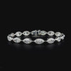 Lab grown diamond fancy shape bracelet
