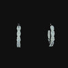 Lab grown diamond hoop earring