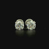 Lab grown diamond double prong earring