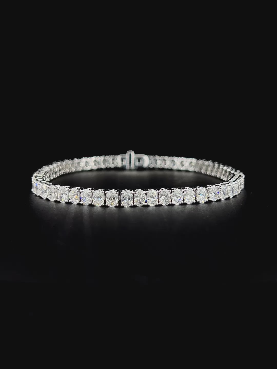 Lab grown diamond tennis bracelet