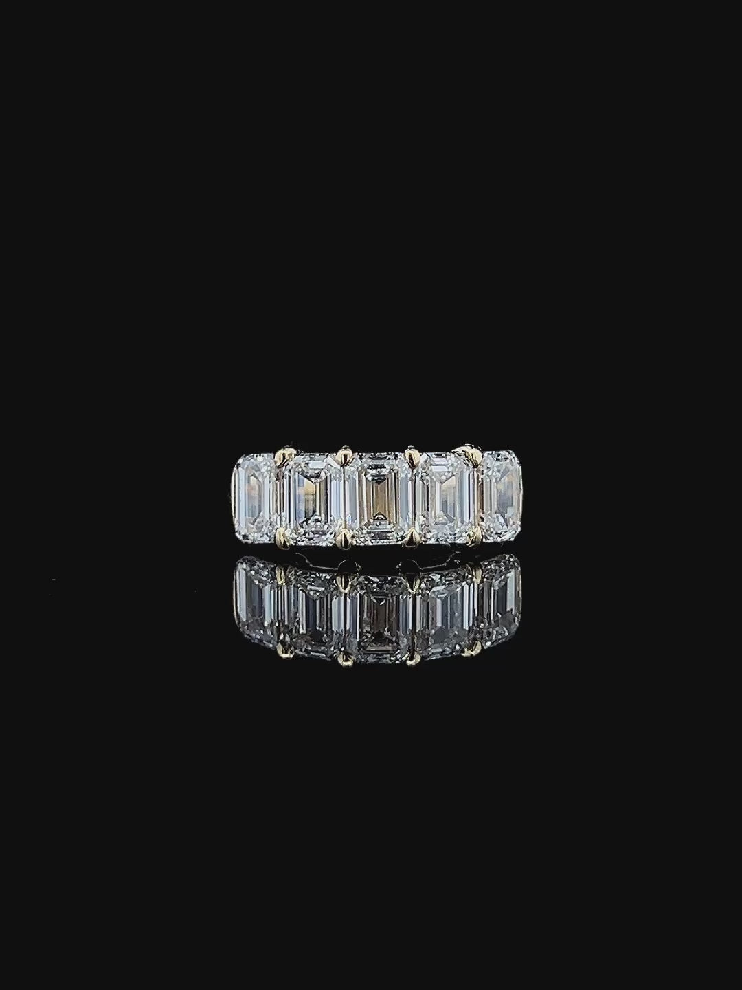 Lab grown diamond wedding band rings