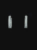 Lab grown diamond hoop earring