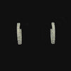 Lab grown diamond hoop earring