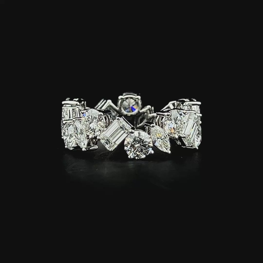 Lab grown diamond cocktail stone ring