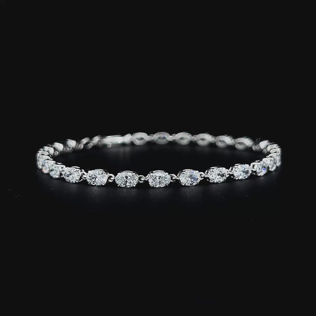 Lab grown diamond cuff bracelet
