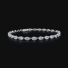 Lab grown diamond cuff bracelet