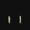 Lab grown diamond hoop earring