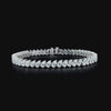 Lab grown diamond fancy shape bracelet