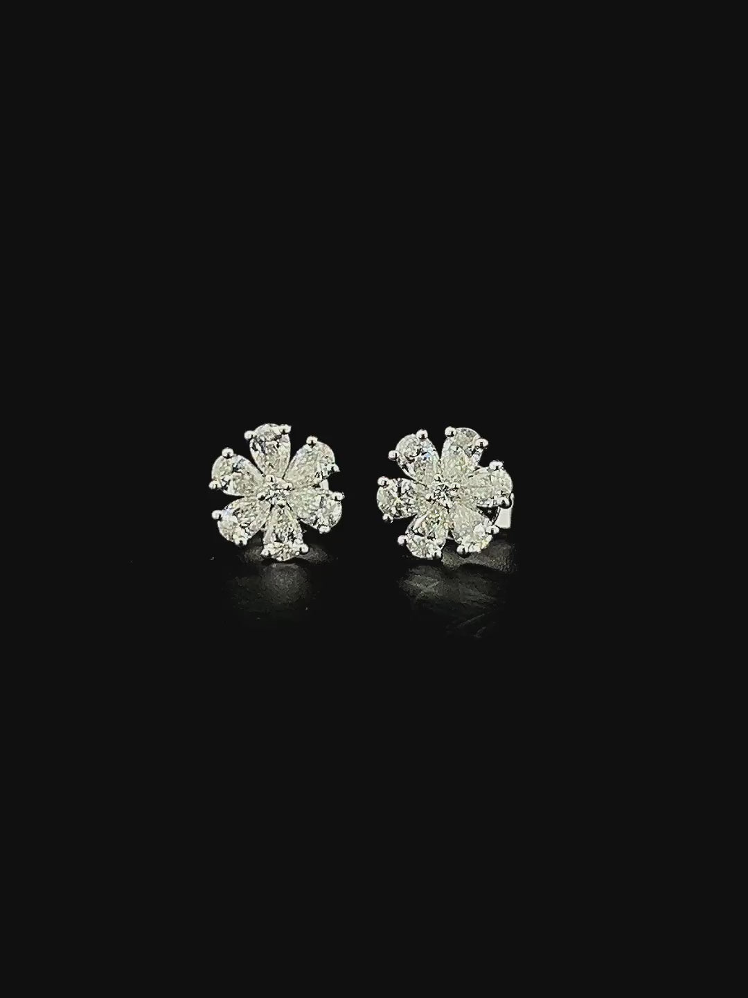 Lab grown diamond pushback stud earring