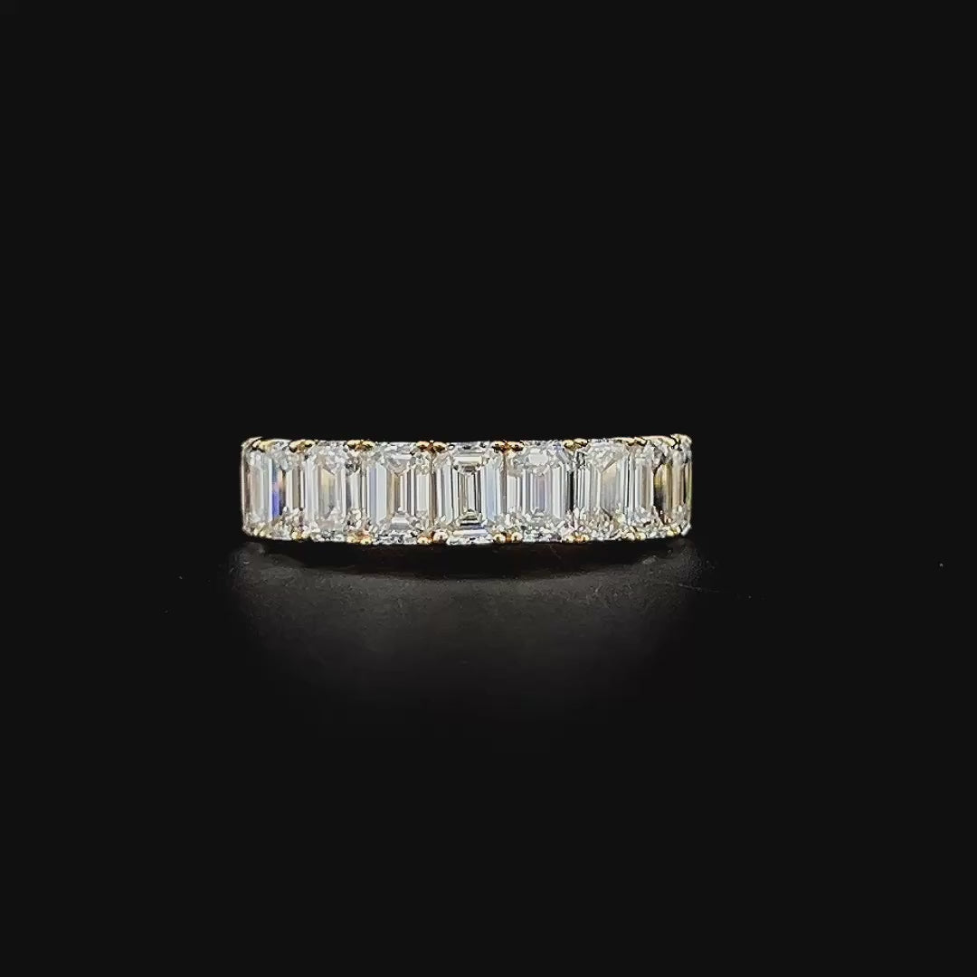 Lab grown diamond 9 stone ring