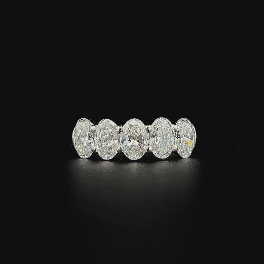 Lab grown diamond 5 stone rings